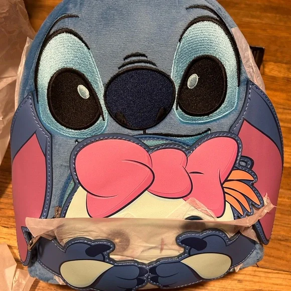 Loungefly Stich x Scrump Buddy Backpack Disney Loungefly Stitch and Scrump Buddy Plush Cosplay Mini  main image 3